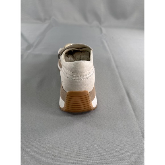 Dolce Vita Jadah Shoes Womens Size 8 Ivory Nubuck Chain Platform Loafers Slip On - Picture 5 of 11